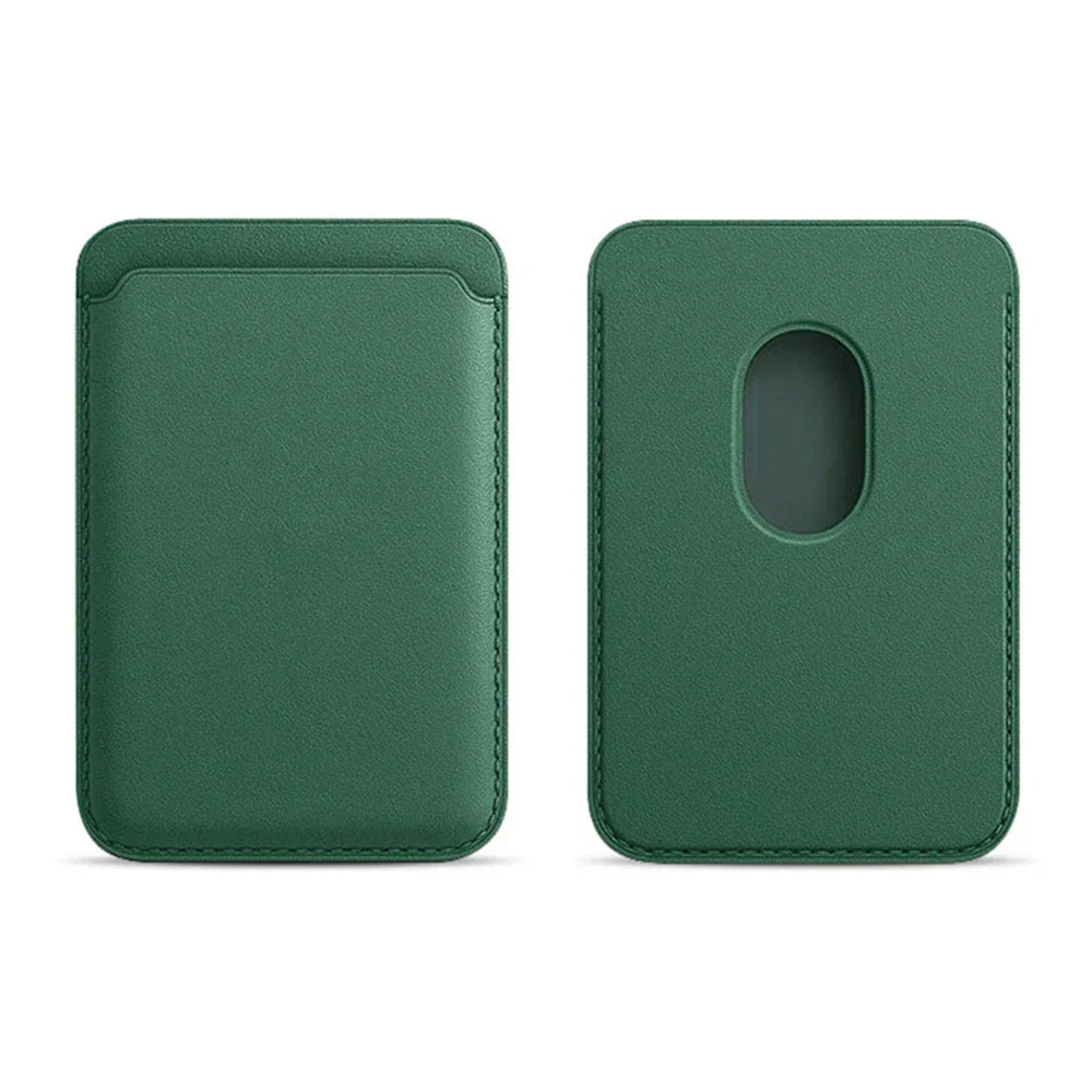For Magsafe Wallet Card Holder Case For Apple iPhone 17 16 15 14 13 12 Pro Max Magnetic Leather Bag Adsorption Cover Accessory
