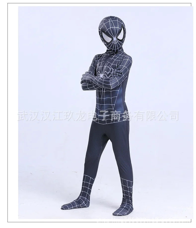 Superhero Spiderman Cosplay Costume Iron Man Black Panther Zentai Jumpsuit Bodysuit Halloween Party Costumes Good Quality