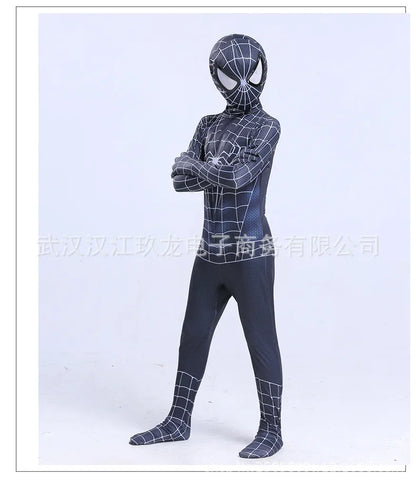 Superhero Spiderman Cosplay Costume Iron Man Black Panther Zentai Jumpsuit Bodysuit Halloween Party Costumes Good Quality