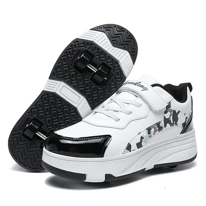 New Roller Skates Sneakers for Children Sports Shoes for Boys Retractable Skates with Removable Sheels Unisex Casual Footwear