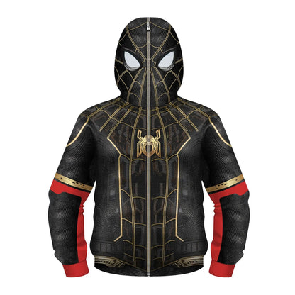 New AnimeSpider Man Iron Man Hoodie Kids Superhero Cosplay Jacket Boys Girls Zipper Star Wars Sweatshirt for Halloween Party