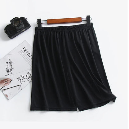Ice Silk Summer Large Size Men's Shorts Modal Casual Sleep Pants Thin Cool Loose Shorts Sleepwear Mens Sleep Bottoms Homewear