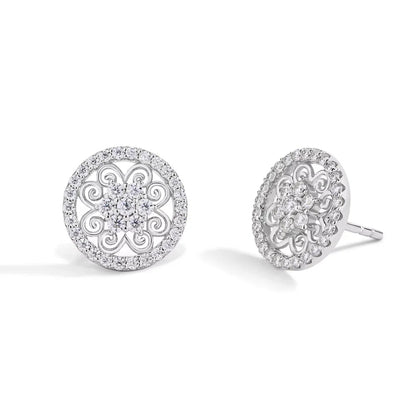 Sparkling Moissanite Earrings for Women D VVS1 Color Pass Diamond Test Solid S925 Sterling Silver Wedding Jewelry Gift