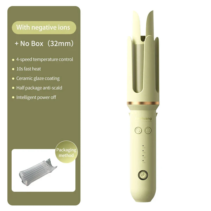 Automatic Curling Iron Wand 32MM Automatic Ceramic Hair Roller Professional Curling Iron Electric Curling Wand Hair Waver