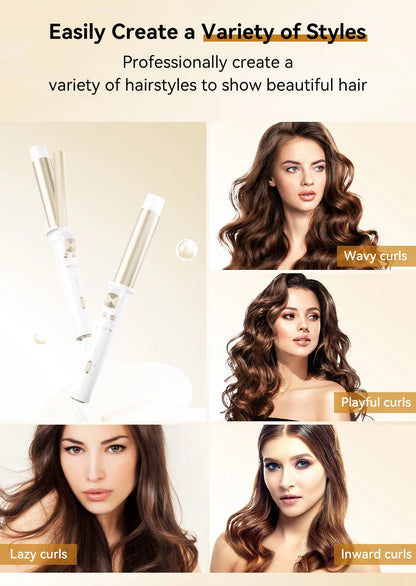 Automatic Curling Iron 30s Fast Heating Smart Temperature Control Ceramic Coating Long Lasting Curls Rotary Hair Curler