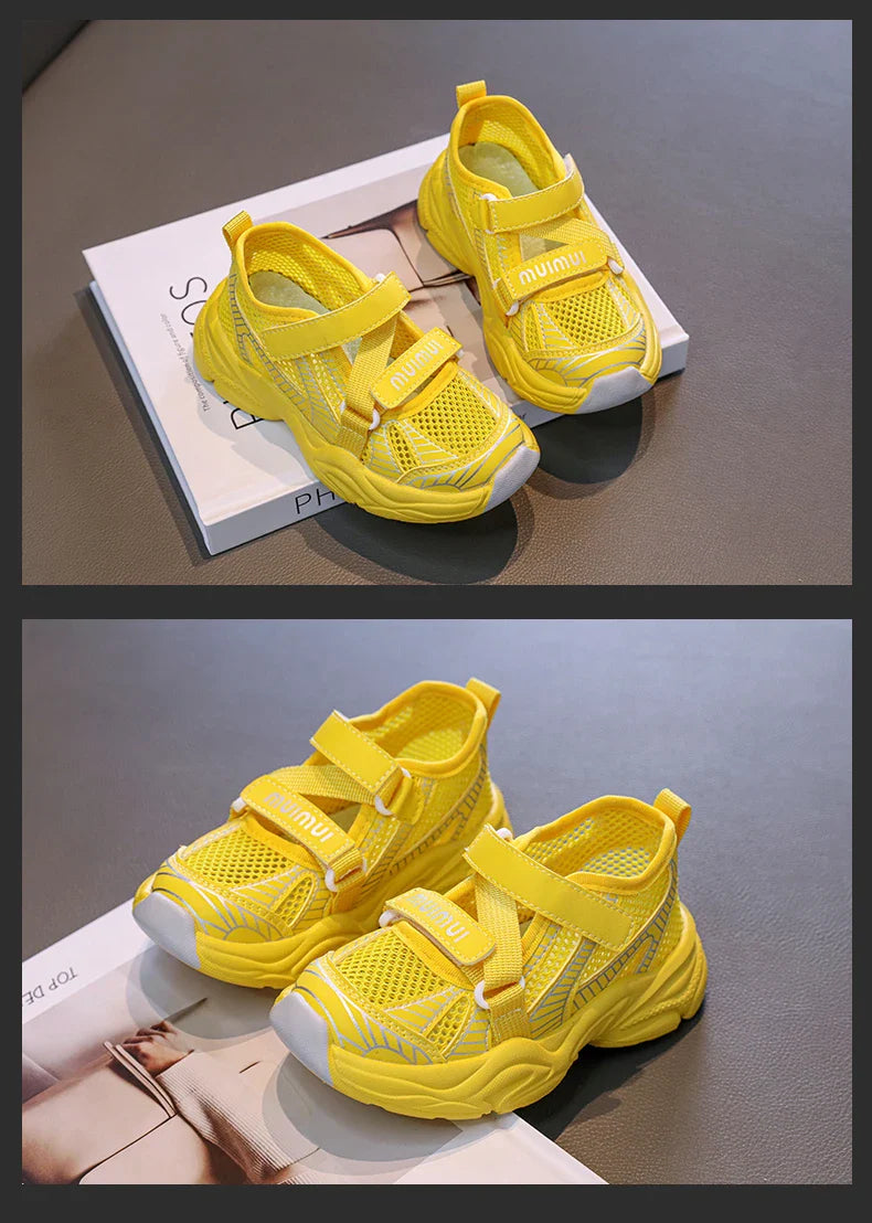 2025 Fashion Children's Sandals for Girls and Boys Soft Soles Anti slip Mesh Breathable Kids Sports Running Shoes