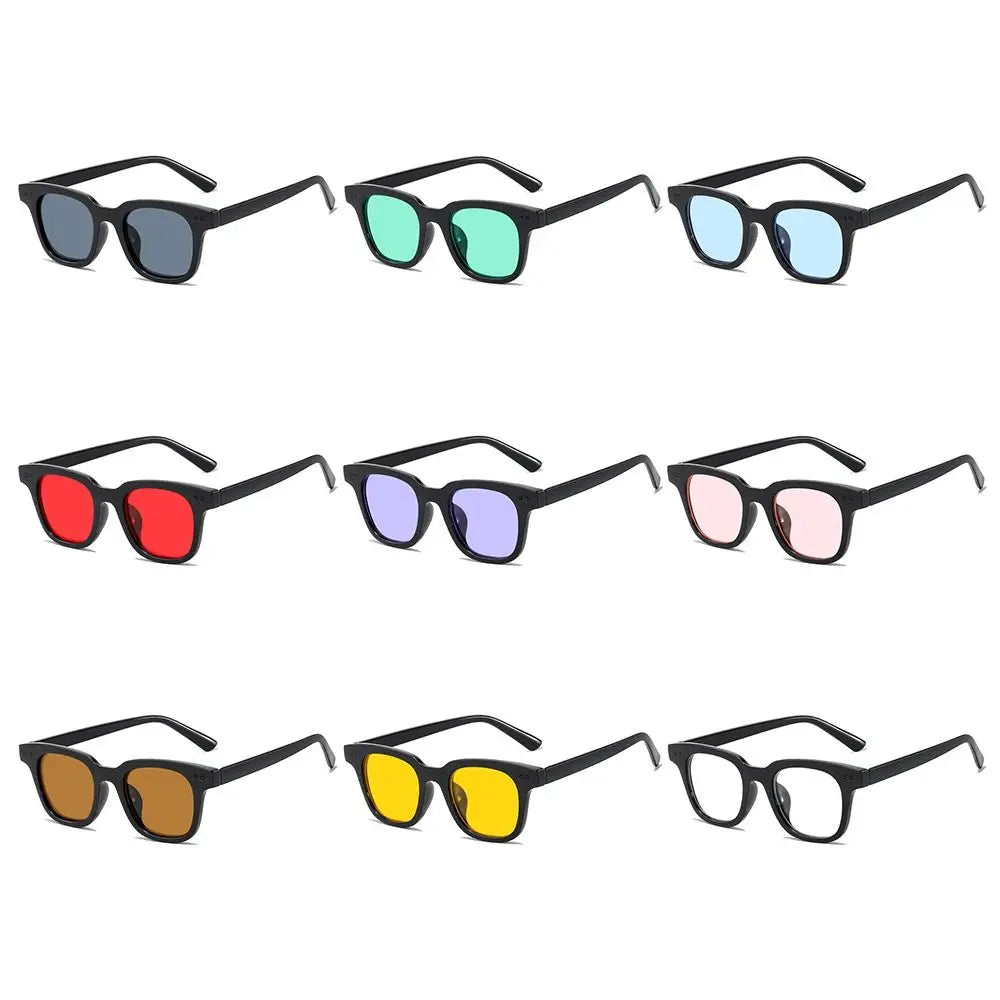 New Vintage Ocean Lens Sun Glasses Cycling Sunglasses for Men Women Fashion Square Frame Sunglasses UV Protection Eyewear Shades
