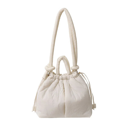 New Korean Fashion Fabric Shoulder Bag Soft Dacron Crossbody Bag Mini Tote Purses for Women Underarm Bags Handbags and Purses