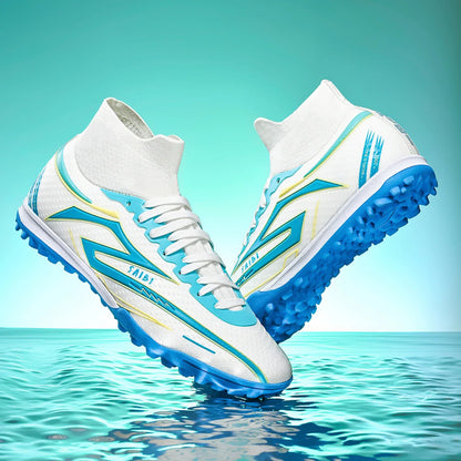 TF Turf Soccer Cleats Breathable Material Comfortable Fit Non-Slip Durable Rubber Sole Professional for Training