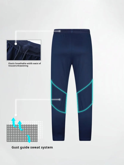 Football Training Leggings 2024 Spring Summer Breathable Elastic Sports Pants Football Competition Jogging Pants