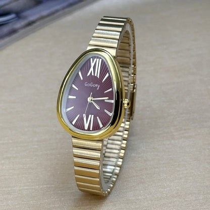 New Ladies Watches gift Snake Head Watch for Women Luxury Fashion Steel Strap Quartz Wristwatches Dropshipping Clock