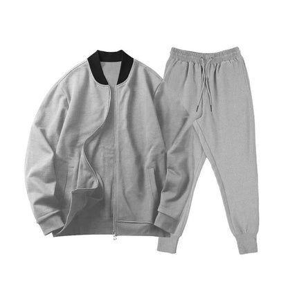 2025 Men's Fitness Sports Style Outdoor Casual Zipper Set In Stock