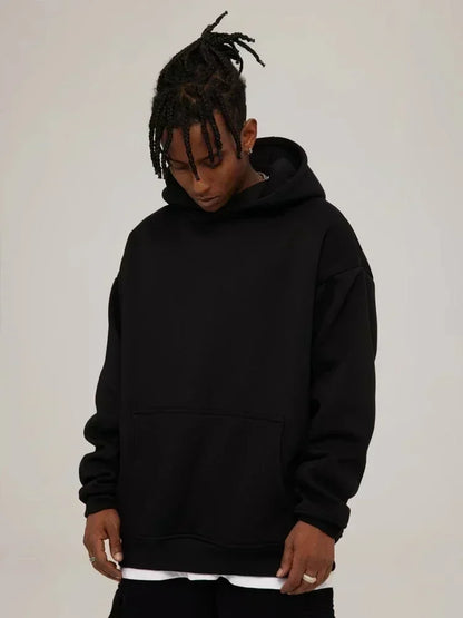 Khaki Hoodie Men Women Anime Character Print Pullover with Japanese Kanji Sleeve Design and Chest Logo Casual