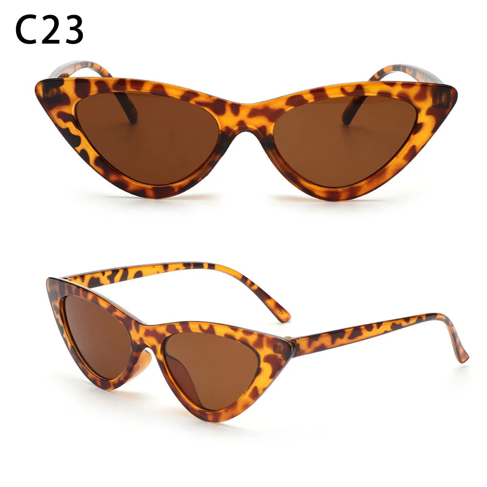 Eyewear Sun Shades Female Shades Vintage Small Triangle Sunglasses