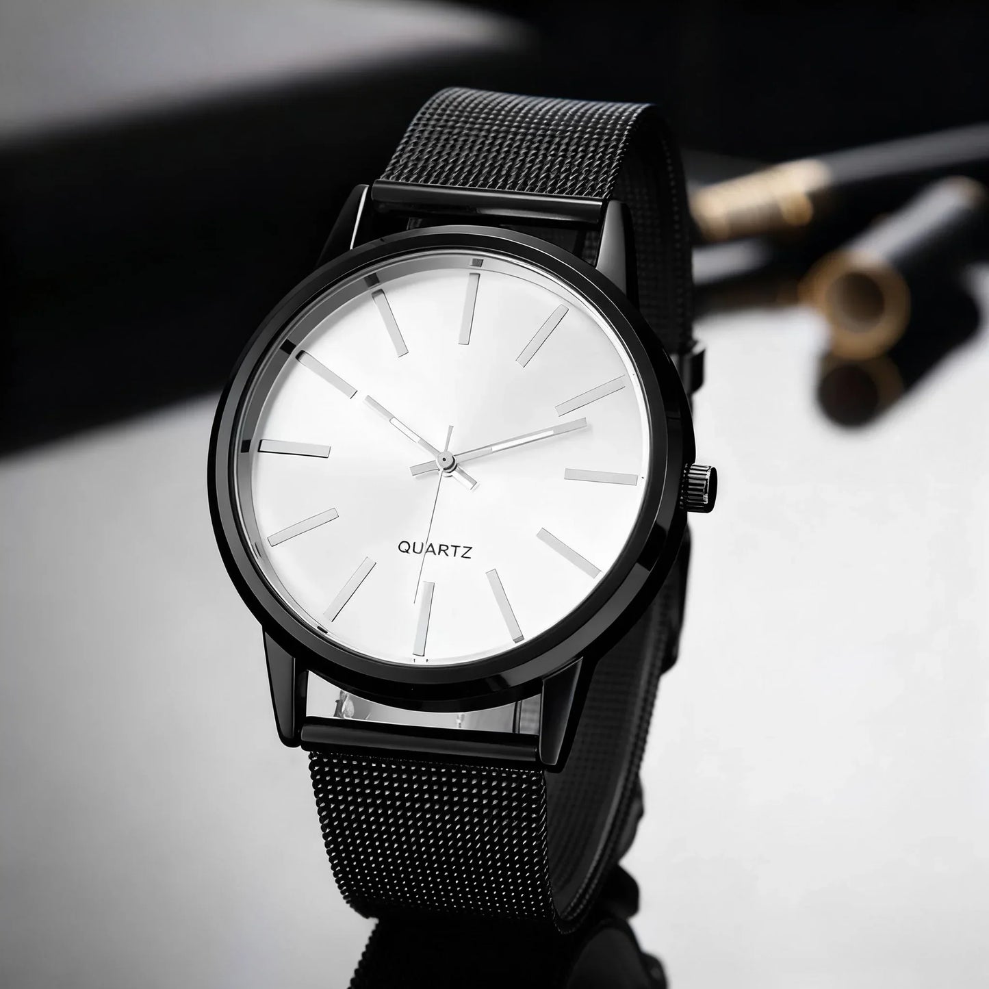 Fashion Women Watches Luxury Metal Analog Quartz Wristwatch Sliver Mesh Belt Simple Elegant Ladies Watch Relogio Feminino