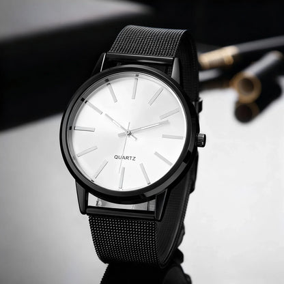 Fashion Women Watches Luxury Metal Analog Quartz Wristwatch Sliver Mesh Belt Simple Elegant Ladies Watch Relogio Feminino