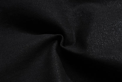 Streetwear Black Wax Leather Strecth Jeans for Men Ropa Hombre Baggy Y2k Flare Pants Oversized Straight Denim Trousers