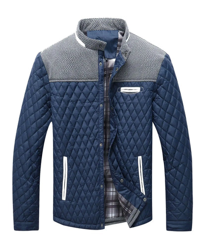 Men's Jackets Casual Bomber Coat Diamond Quilted Puffer Down Lightweight Casual Button Down High Quality Overshirt Us Size