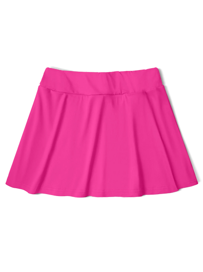 Women's Solid Color Skort  Summer Lightweight High Waisted Slimming Casual Wide Leg Versatile for Work Straight Cut Solid