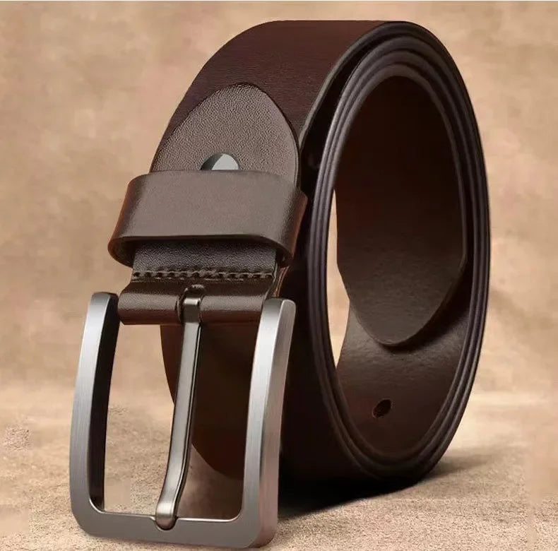 Male Famous Brand Luxury Designer PU Leather Jeans Belts for Men Pin Adjustable Alloy Buckle Waist Straps Belt 105cm 120cm 125cm