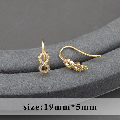 20pcs/lot M800 jewelry accessories,pass REACH,nickel free,18k gold plated,copper,connector,diy earrings,jewelry making