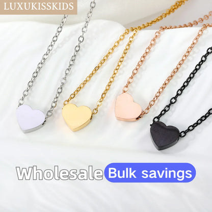 Heart Star Moon Pendant Necklaces Tiny Charms Stainless Steel Choker Women/Girls Y2K Sweater Boho Jewelry Collares