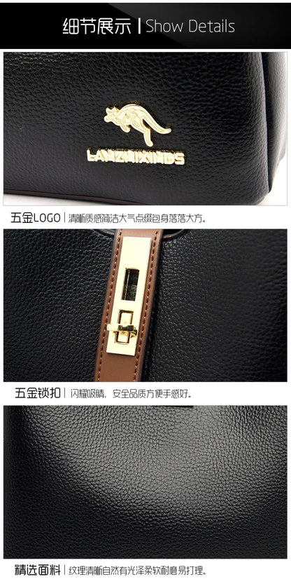 New High-quality Large Capacity PU Classic Women's Shoulder Bags 2025 Fashion Concise Light Luxury Versatile Style Crossbody Bag