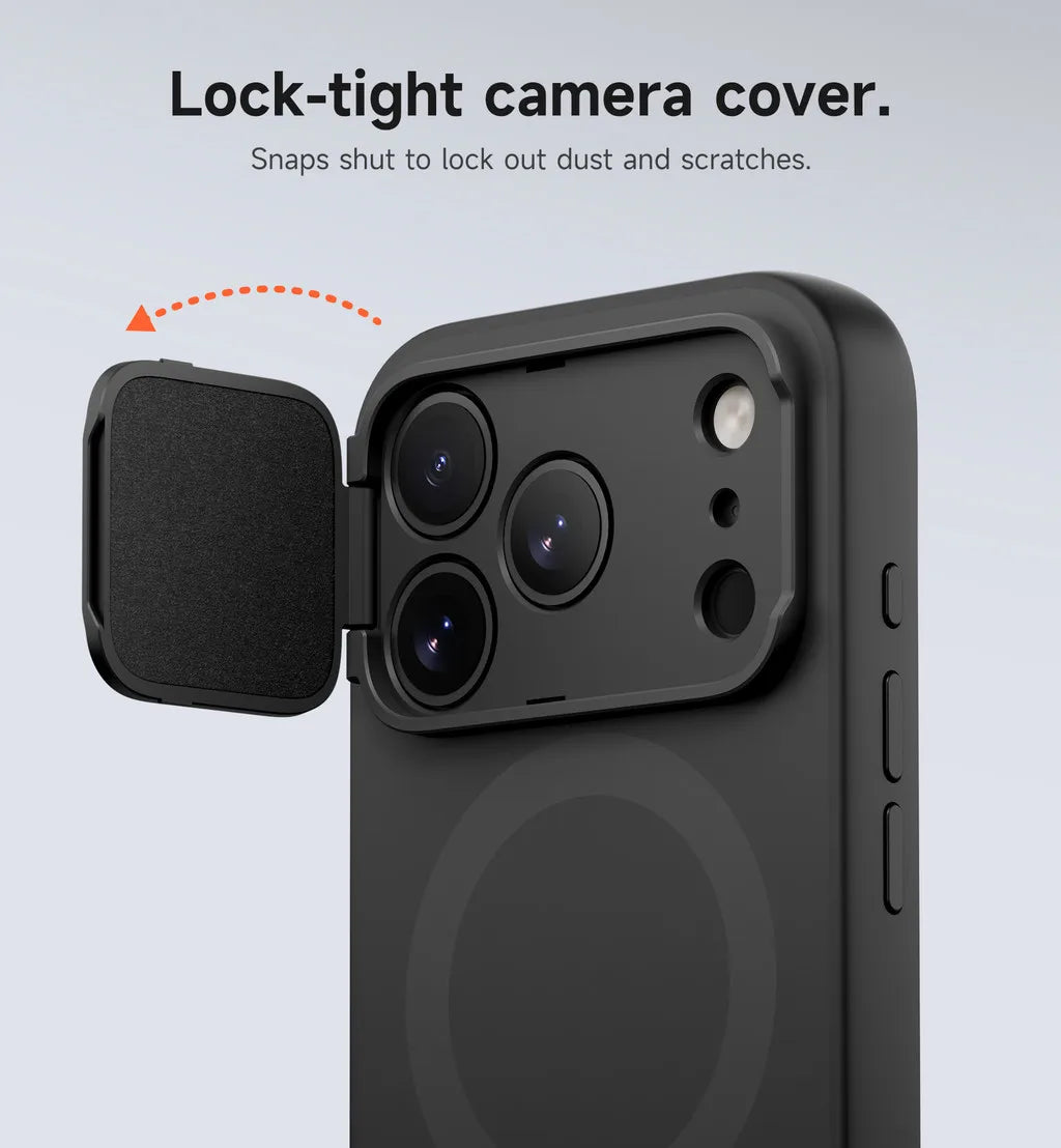 iPhone 17 Pro Max Case Magnetic Protective Cover with Camera Cover Adjustable Metal Kickstand