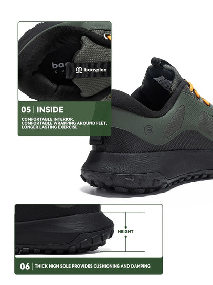 Men Hiking Shoes High Quality Comfort Soft Waterproof Male Trekking Sneakers Resistant Non-slip Outdoor Climbing Shoes