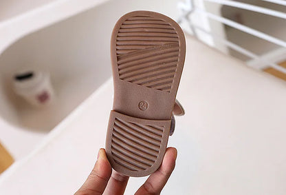 2026 Summer New Girls Soft Bottom Sandals Fashion Retro Hollow Roman Casual Shoes Open-toe Hundreds Of Princess Beach Shoes