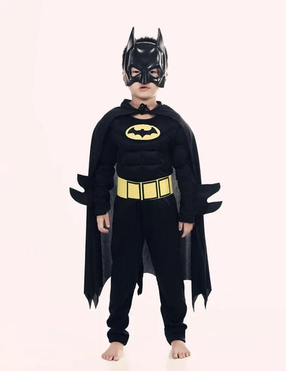 Anime Superhero Batmans Cosplay Muscle Costume Batma Zentai Jumpsuits Bodysuit Suit Halloween Carnival Costumes