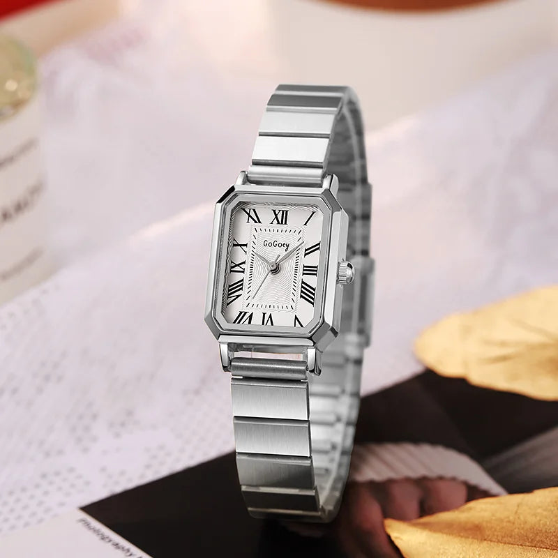 Luxury Women Quartz Watch Casual Fashion  Stainless Steel Strap Wristwatch Relojes Para Mujer Ladies Gifts