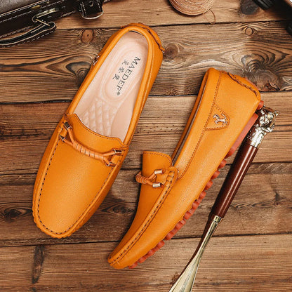 Summer Mens Fashion High Quality Outdoor Casual Leather Shoes Comfortable Breathable Classic 2024 New Slip on Men's Shoes