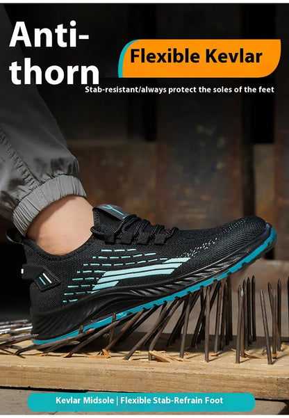 Summer New Breathable Insulated Safety Shoes Anti smashing, Anti piercing, Wear resistant Work Shoes