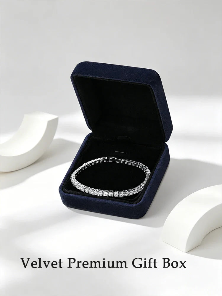  5A Cubic Zirconia Tennis Bracelet for Women Sparkling Diamond Bracelets Daily Wear Party Fashion Stackable Jewelry Gift