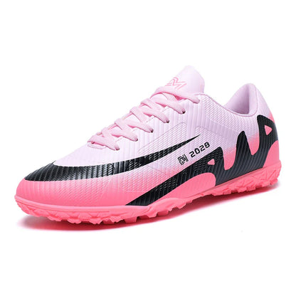 High Quality New Mens Soccer Shoes Society Ultralight Turf Soccer Cleats Kids Sneakers Training Football Boots Chuteira Campo