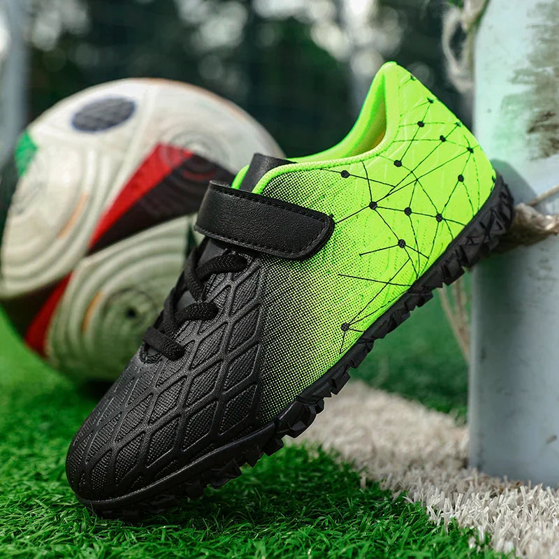 New Men Soccer Shoes Girls Cleats Outdoor Match Training Sport Football Boots Long Spikes Comfortable Breathable Boys Non Slip