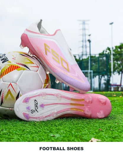 New Men Football Boots Non-Slip Boys Cleats Hot-selling Soccer Shoes Grass Outdoor Match Sneakers High-quality High-top Light