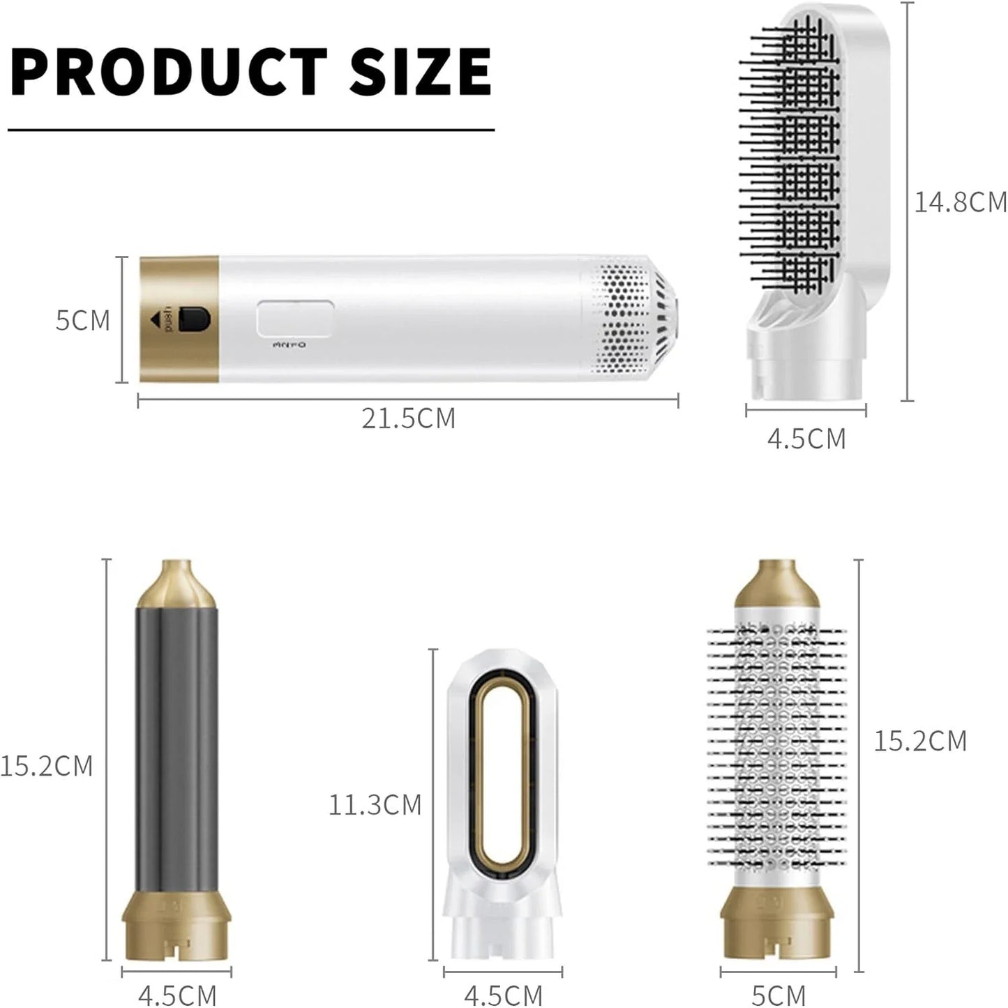 Multi-Functional 5-In-1 Curling And Straightening Comb Hair Accessories Styling Tools And Equipment Hair Dryer For Dyso Gift