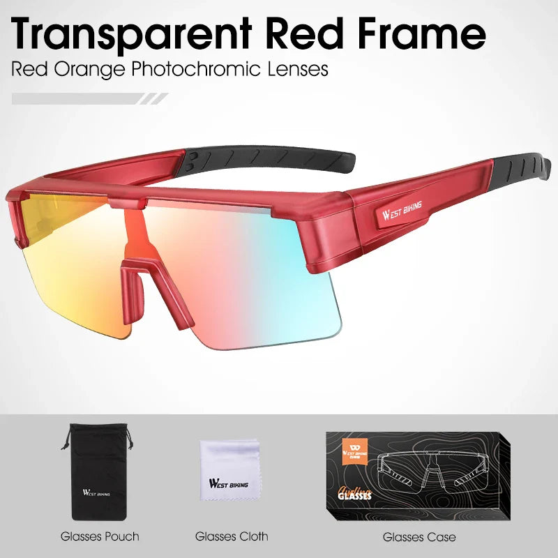 Sunglasses Glasses Men Photochromic Cycling Glasses