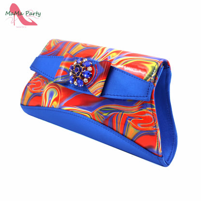 Red Color Italian Design Shoes Matching Bag Set Super High Heels Pumps for Garden Party