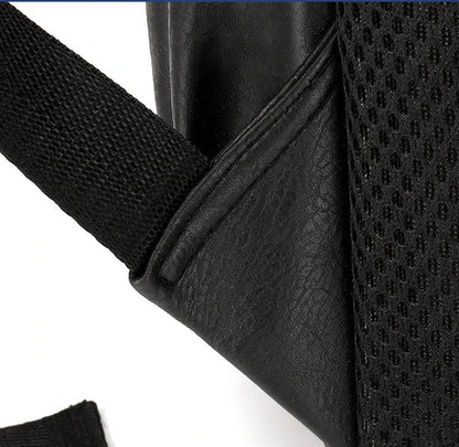 High QualityUSBCharging Backpack MenPULeather Large Capacity Computer Backpack School Backpack for Teenage Boys