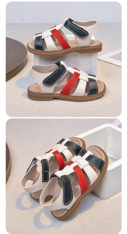 2026 Summer New Kids Sandals for Boys Girls Unisex Fashion Open Toes Candy Colors Children Beach Shoes Anti-skid Breathable Hot
