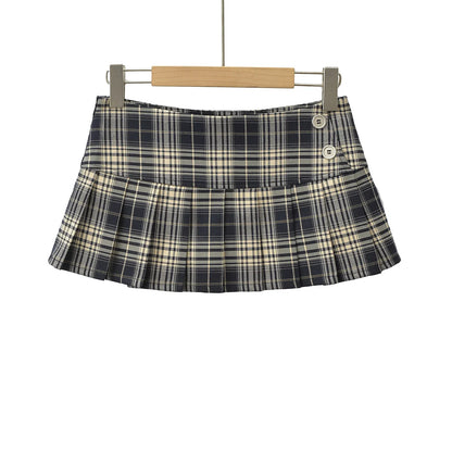 Summer Mini Skirts For Woman Korean Fashion Red Plaid Skirts Women Y2k Skirts Pleated Pleated Skirts Vintage Preppy Style