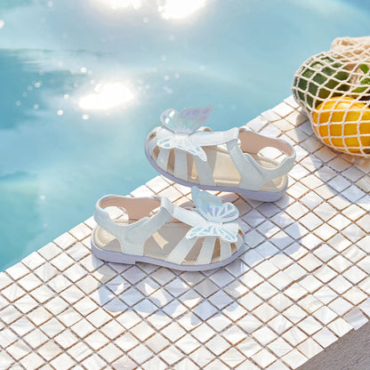 Girls Sandals Cool Anti-slip Children Summer Shoes Beach Protect Toes Soft Casual Sandal Butterfly Outdoors DB2262315