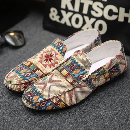 Summer Outdoor Men's Casual Shoes Breathable Man Loafers Lazy Shoes Comfortable Walking Sneakers Non-slip Flats Driving Shoes