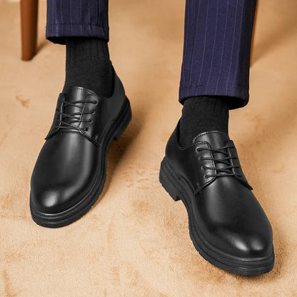 Men Formal Leather Shoes Oxford Shoes Mens Dress Shoe Black Pointed Toe Men Loafers Party Office Business Casual Shoes for Men