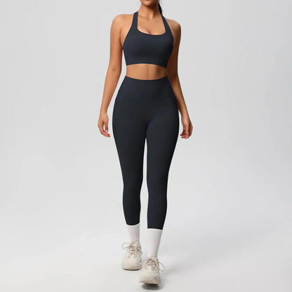 Yoga Suit Sports Set Womens Sportswear Sports women's yoga bra  Tummy Control Slimming Booty Leggings Women's tracksuit