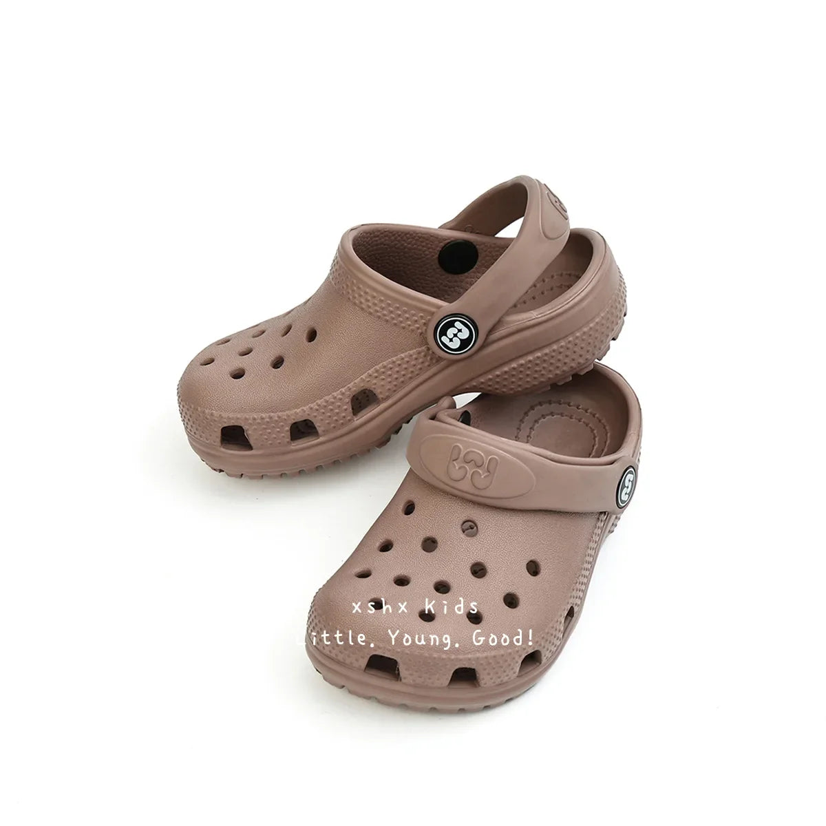 Toddler Little Big Kids Clogs Boys Girls Slip on Slippers with Adjustable Strap Slide Sandals Children Cushioned Garden Shoes
