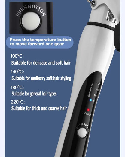 Professional Big Wavy Hair Curler Quick Heating Up Electric Nano Ceramic Curler 25Mm Curler Professional Curler Styling Tool